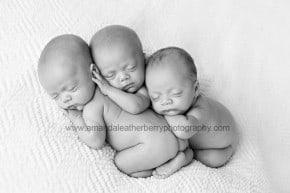 Newborn Triplet Photography Pensacola Newborn Photography